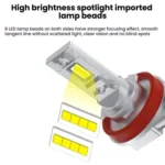 2pcs Mini 1:1 Direct Plug Car LED Headlight Bulb - Image 4