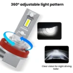 2pcs Mini 1:1 Direct Plug Car LED Headlight Bulb - Image 8