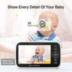 5 inch LCD Screen Auto Night Vision Baby Monitor - Image 3
