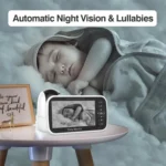 5 inch LCD Screen Auto Night Vision Baby Monitor - Image 5