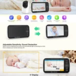 5 inch LCD Screen Auto Night Vision Baby Monitor - Image 8