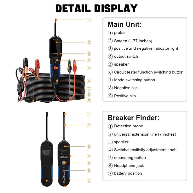 TBD06059300_1.webp VDIAGTOOL Automobile Circuit Fault Detector Repair Tool - Image 2