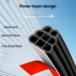 Three-layer Eight-hole Car Door Seam Waterproof Sealing Sound Insulation Strip - Image 4