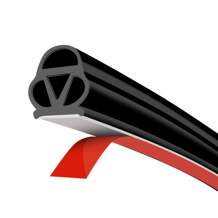 Truck Door Seam Large D Triangle Reinforced Waterproof Rubber Seal Strip