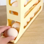 2pcs Kitchen Eggs Organizer 4-layer Slide Refrigerator Eggs Rack Automatic Rolling Tray Drop-proof Carton - Image 11