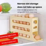 2pcs Kitchen Eggs Organizer 4-layer Slide Refrigerator Eggs Rack Automatic Rolling Tray Drop-proof Carton - Image 7