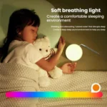 HE-B003 Portable Soothing Baby White Noise Night Light Sleep Instrument - Image 6
