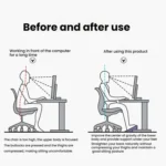 Adjustable Under Desk Foot Rest for Office Ergonomics, Anti-Cross Leg Design Foot Stool - Image 5