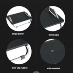 Adjustable Under Desk Foot Rest for Office Ergonomics, Anti-Cross Leg Design Foot Stool - Image 6