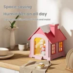 500ML Portable Mini Snow House Humidifier USB Desktop Snowman Colorful Ambient Light Air Humidifiers - Image 6