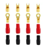 Car Audio Modification Brass Terminal Insulation Soft Sheath Set