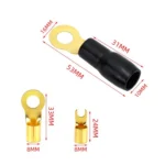 Car Audio Modification Brass Terminal Insulation Soft Sheath Set - Image 3
