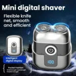 Portable Mini Dual Head Electric Shaver for Men - LCD Display, Floating Blades, Waterproof, USB-C Rechargeable - Image 2