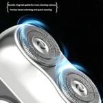 Portable Mini Dual Head Electric Shaver for Men - LCD Display, Floating Blades, Waterproof, USB-C Rechargeable - Image 7