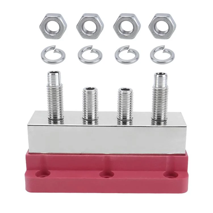TBD0605946901_3.webp 600A RV Yacht Copper Bolt 4 Stud Heavy Duty Busbar Terminal - Image 7