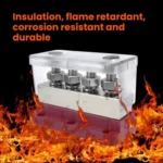 600A RV Yacht Copper Bolt 4 Stud Heavy Duty Busbar Terminal - Image 3