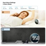 EDUP EH-8816 Simple Digital Electronic Clock Night Light Battery Plug-in Dual Power Mode Alarm Clock - Image 7