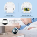 EDUP EH-8816 Simple Digital Electronic Clock Night Light Battery Plug-in Dual Power Mode Alarm Clock - Image 8