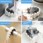 2pcs Bendable Multifunctional Crevice Brush Bathroom Faucet Brush Kitchen Cleaning Brush - Image 5