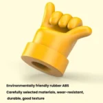 4pcs /Set Car Gesture Valve Tire Decorative Rubber Cap - Image 4