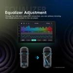 9 Inch Android 4+64G Dual-Butt Large Screen Car Carplay Built-In DAB Car Central Control Integrated Navigation System - Image 8