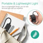 Hose Clip Book Light Night Reading Lamp Adjustable Brightness USB Rechargeable Book Clip Lights - Image 8