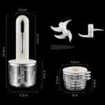Small Baby Food Processor Kitchen Multifunction Cordless Electrical Meat Grinder - Image 2