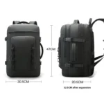 BANGE BG-3055 Men Large Capacity Shoulder Bag Expanded Capacity Business Travel Backpack - Image 4