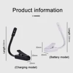 Portable Book Clip Lamp Dormitory Eye Protector Table Lamp Bedroom Night Lights - Image 3