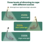 Portable Book Clip Lamp Dormitory Eye Protector Table Lamp Bedroom Night Lights - Image 5