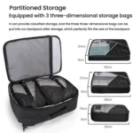 BANGE BG-1916 Men Backpack Large Capacity Shoulder Computer Bag - Image 9