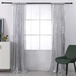 Hotel Wedding Banquet Site Background Curtains Embroidered Cloth Sequin Curtains Festival Party Decoration - Image 7