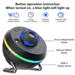 USB Plug-in Space Ball HD Galaxy Projector Lamp Dynamic Meteor Starry Sky Atmosphere Light - Image 3