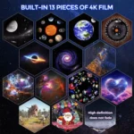 USB Plug-in Space Ball HD Galaxy Projector Lamp Dynamic Meteor Starry Sky Atmosphere Light - Image 8