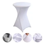 Cocktail Bar Table Cover For Hotel Wedding Decoration Stretch Polyester Banquet Round Table Cover