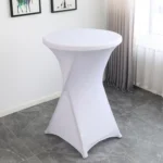 Cocktail Bar Table Cover For Hotel Wedding Decoration Stretch Polyester Banquet Round Table Cover - Image 2