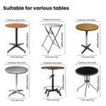 Cocktail Bar Table Cover For Hotel Wedding Decoration Stretch Polyester Banquet Round Table Cover - Image 12