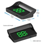W1 Car HUD Head-up Display GPS Speedometer Speed Display - Image 3