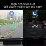 W1 Car HUD Head-up Display GPS Speedometer Speed Display - Image 6
