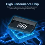 W1 Car HUD Head-up Display GPS Speedometer Speed Display - Image 8