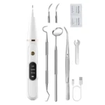 Pet Ultrasonic Teeth Cleaner Dog Tooth Brushing Kit Plaque Tartar Remover Dental Care Tool