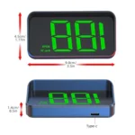 M2 Universal Cars HUD Head-up Display GPS HD Speedometer - Image 3