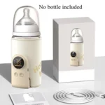 18W Wireless Baby Bottle Warmer 6 Adjustable Temperature Settings Milk Thermo Cover for Breastfeeding & Formula - Image 11