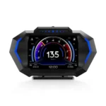 P24 Multifunctional Car HUD Head-up Display OBD+GPS Digital Speedometer Slope Meter