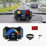 P25 Car HUD Head-up Display OBD+GPS LCD Multifunctional Instrument - Image 2