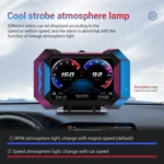 P25 Car HUD Head-up Display OBD+GPS LCD Multifunctional Instrument - Image 4