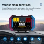 P25 Car HUD Head-up Display OBD+GPS LCD Multifunctional Instrument - Image 5