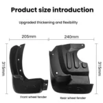 For Nissan NV350 Car Tire Soft Mudguard - Image 3