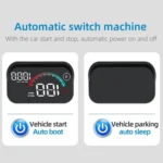 M22 Car Electronic Dog HUD Head-up Display Car OBD Universal Speedometer - Image 9