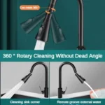 Kitchen Universal Faucet Extender Sink Connector Spout Swivel Faucet Splash Guard - Image 4